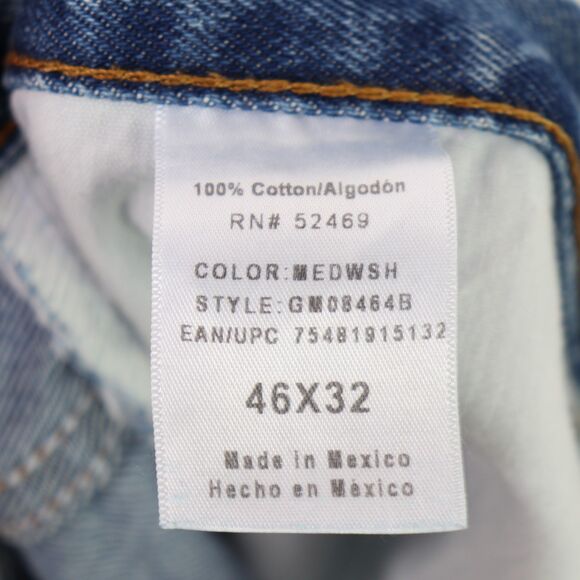 George Regular Fitted Blue Jeans 46X32 - Picture 4 of 4